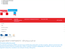Tablet Screenshot of most.vspj.cz